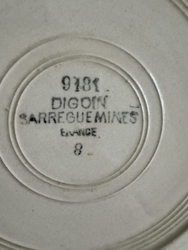 Assiette vintage Sarreguemines Digoin – Image 3