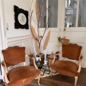 Paire de fauteuils cabrilolets