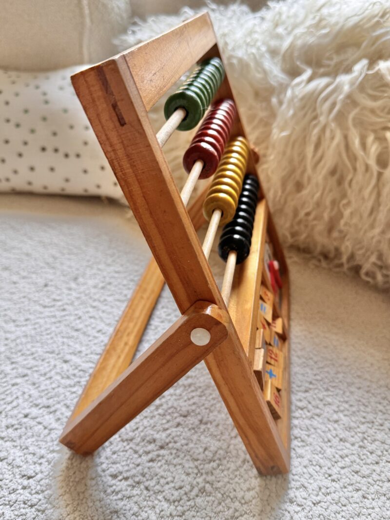 Boulier bois vintage pour enfant – Image 4