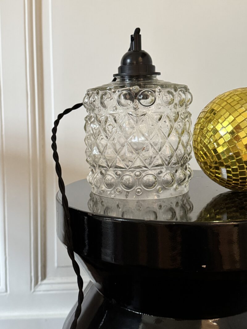 Baladeuse en verre vintage