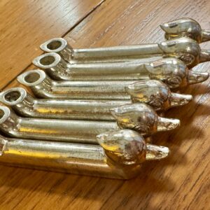 Portes couteaux vintage canard métal argenté