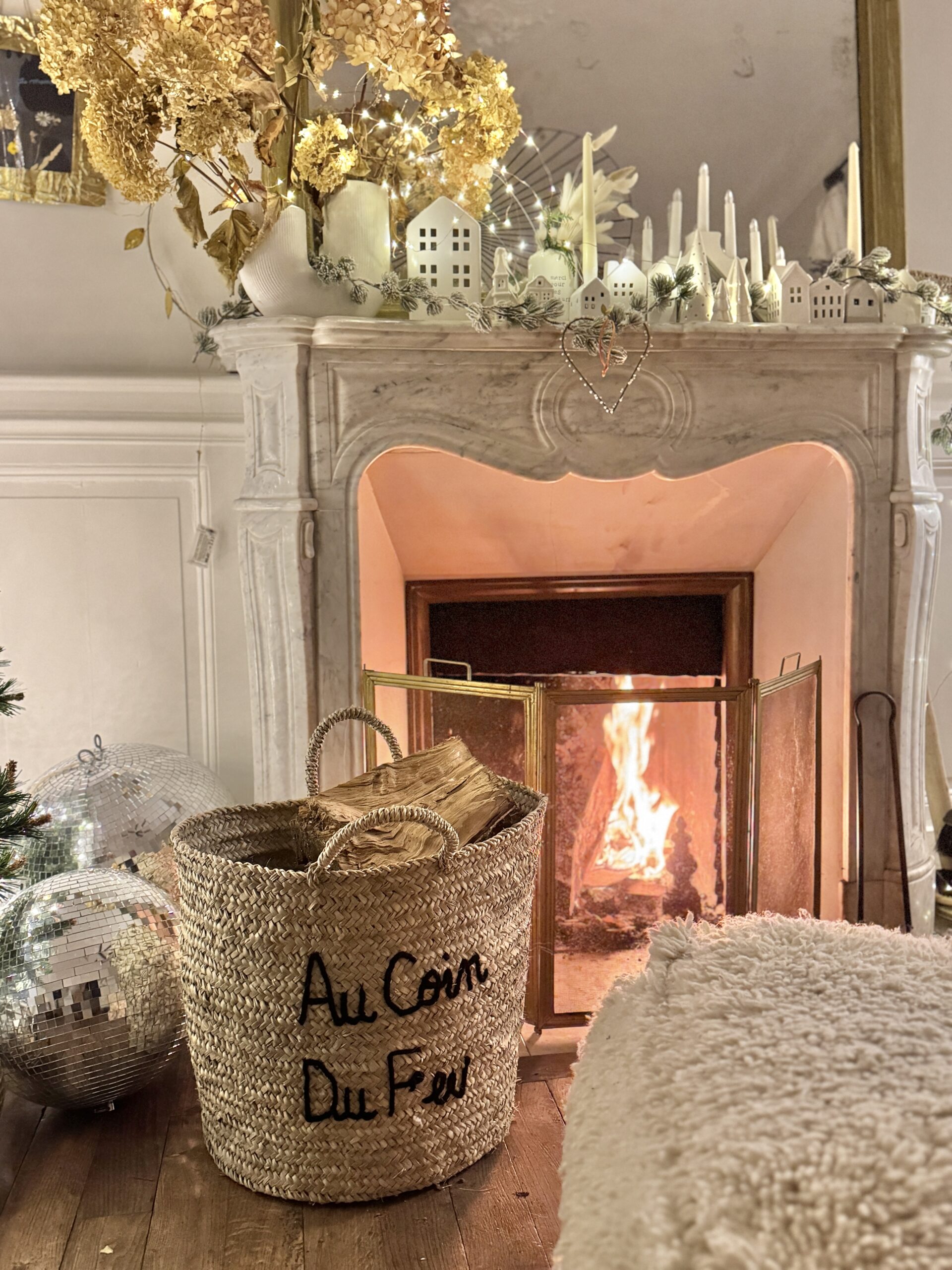 Panier "Au coin du feu"