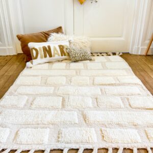 Tapis berberes 100% laine fait main motifs géométriques