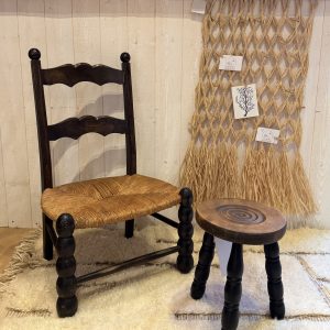 Chaise de cheminée style Dudouyt