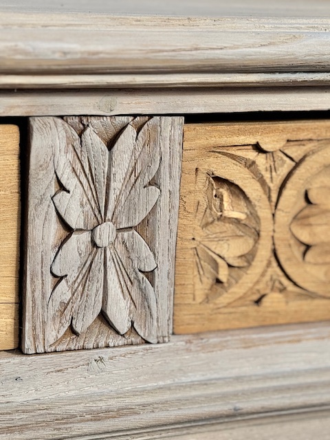 Buffet breton ancien relooké en chêne massif – Pièce unique – Image 7