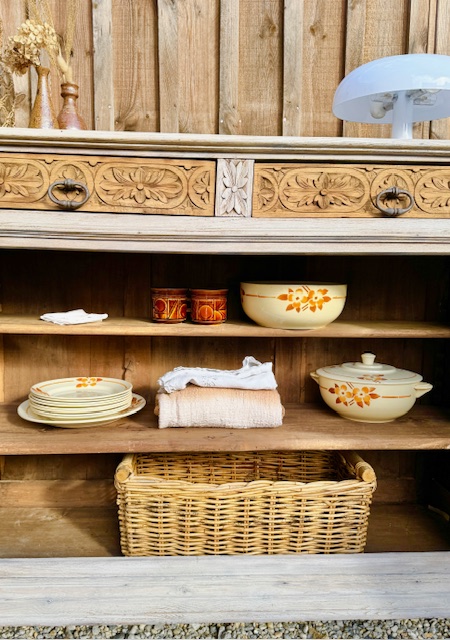 Buffet breton ancien relooké en chêne massif – Pièce unique – Image 8